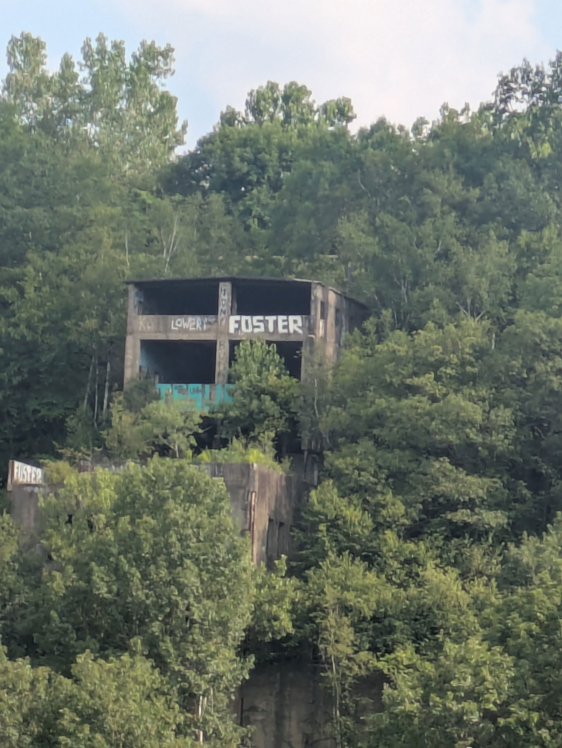Abandoned cliff bulding